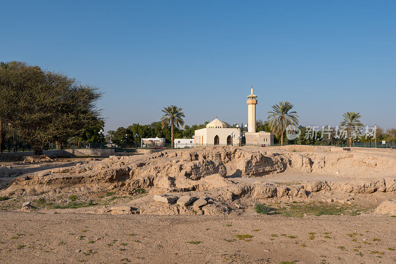 清真寺，Al Hili考古公园，Al Ain，阿布扎比，阿联酋